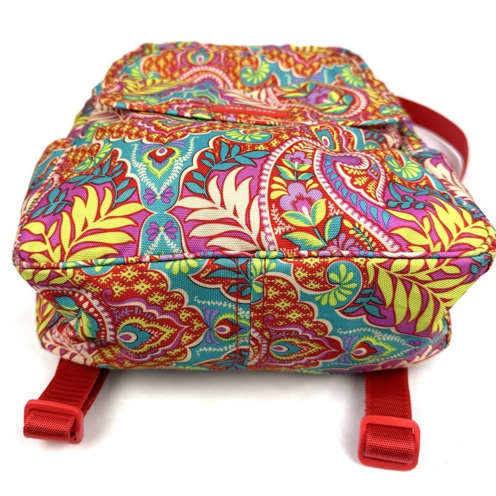 Vera Bradley Paisley In Paradise Lighten Up Backpack Canvas Boho Colorful Spring - Picture 4 of 9